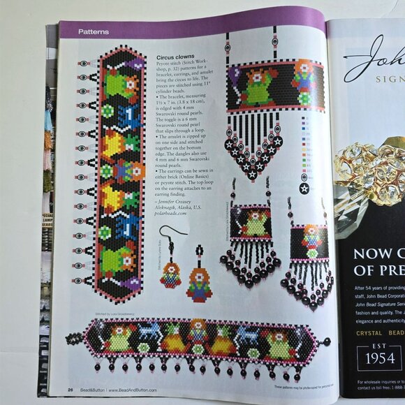 Bead and Button Magazine June 2008 Japanese Loomwork Patterns Inside - Picture 5 of 16